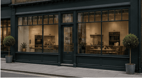 Illustrative exterior for the fictional Northmoor Studio
