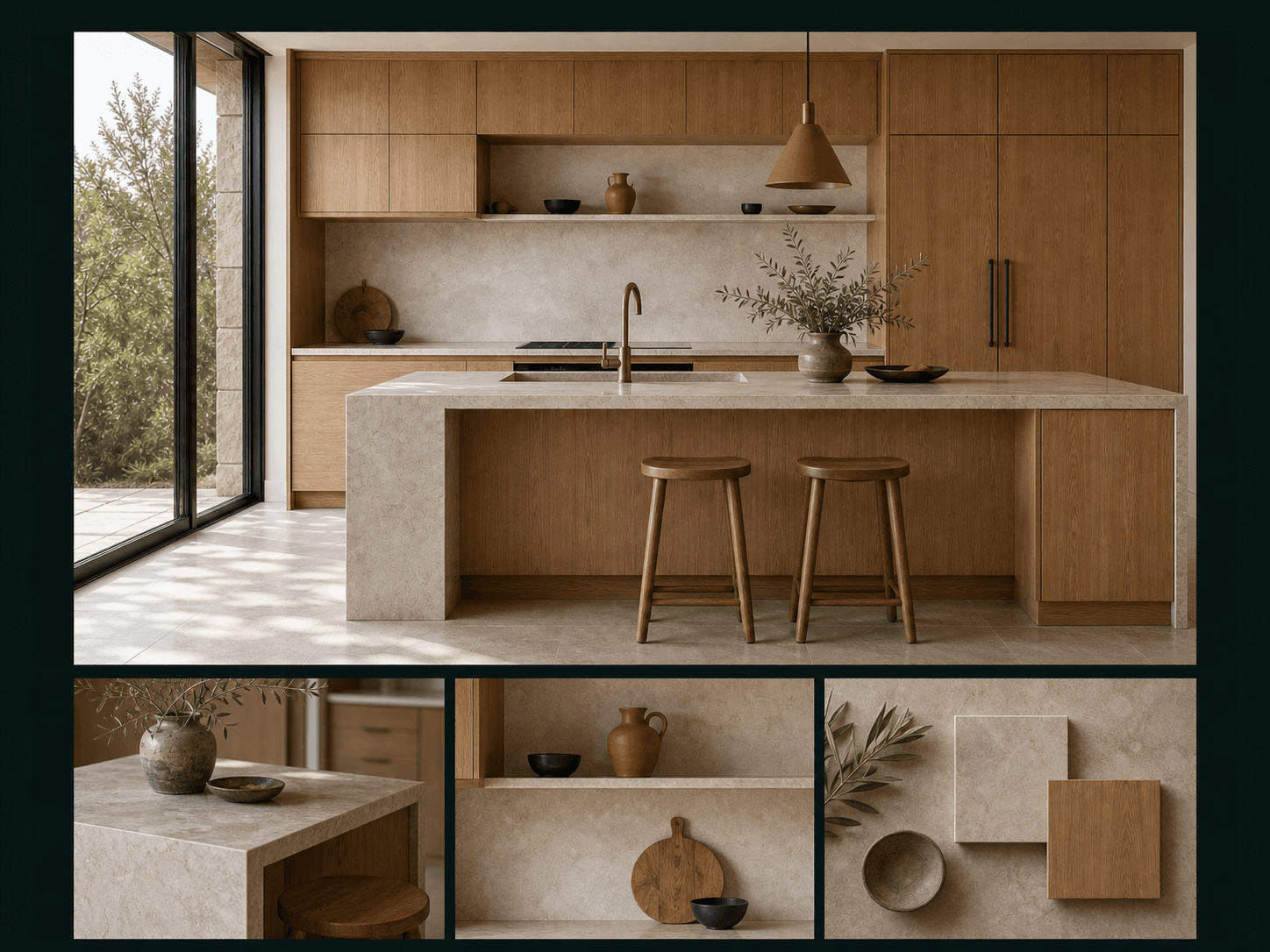Illustrative pantry direction for the fictional Courtyard Rooms dossier