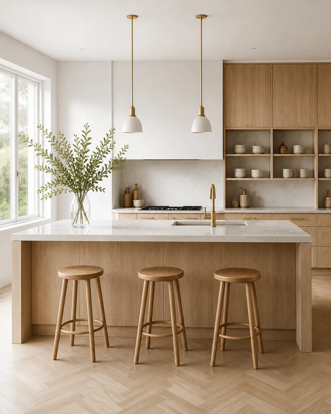 Illustrative contemporary kitchen direction on mobile